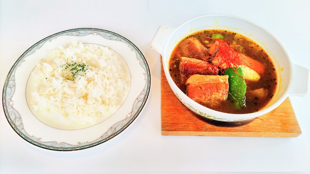 豚角煮のスープカレー
